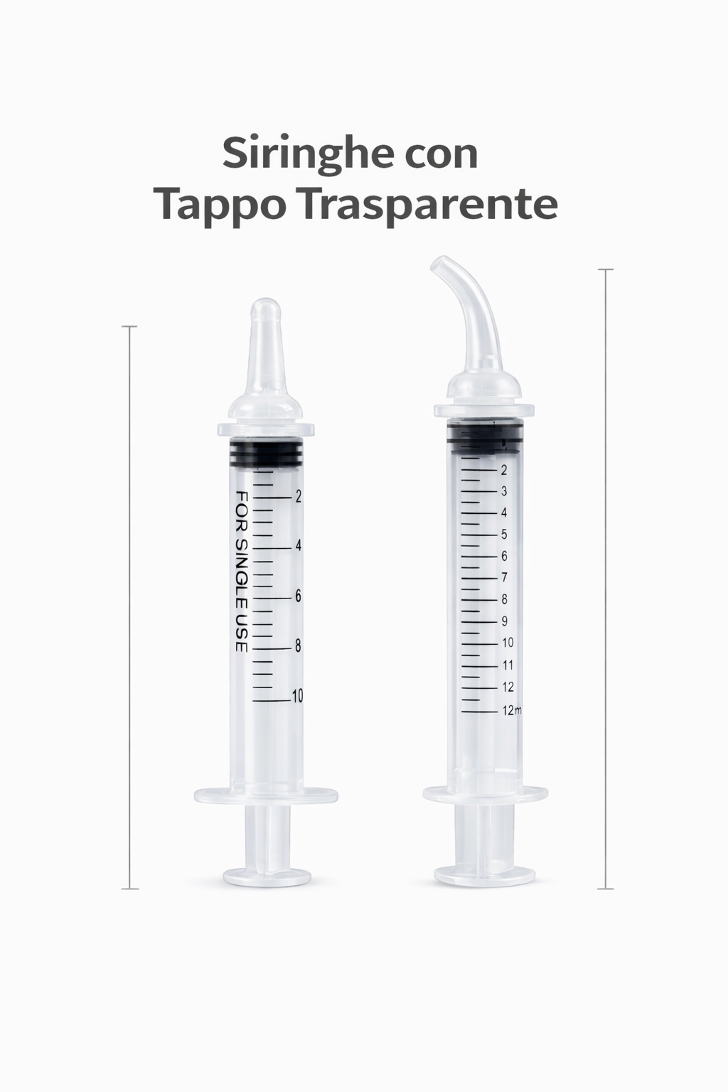 Set siringa 10ml/12ml per gatti - Alimentazione neonati e somministrazione farmaci