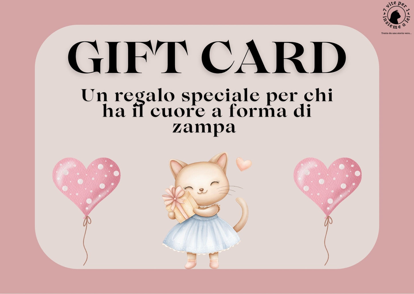 Gift card digitale amanti gatti - Buono regalo gattari