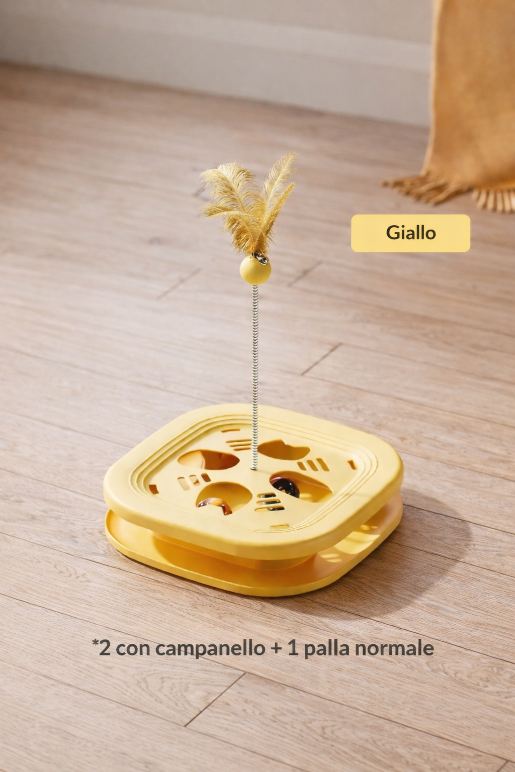 Gioco interattivo per gatti. Stimolazione mentale e divertimento quotidiano