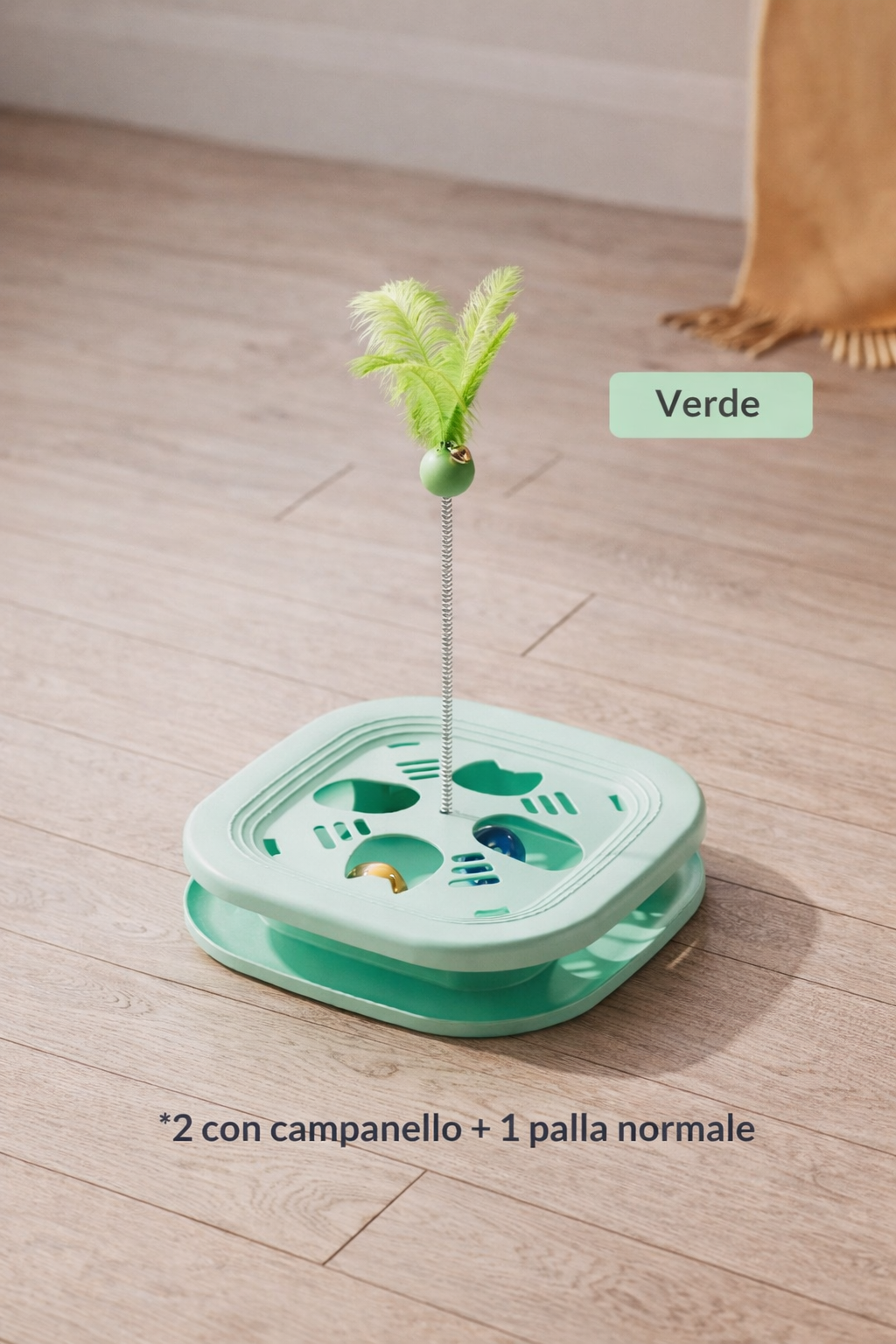 Gioco interattivo per gatti. Stimolazione mentale e divertimento quotidiano