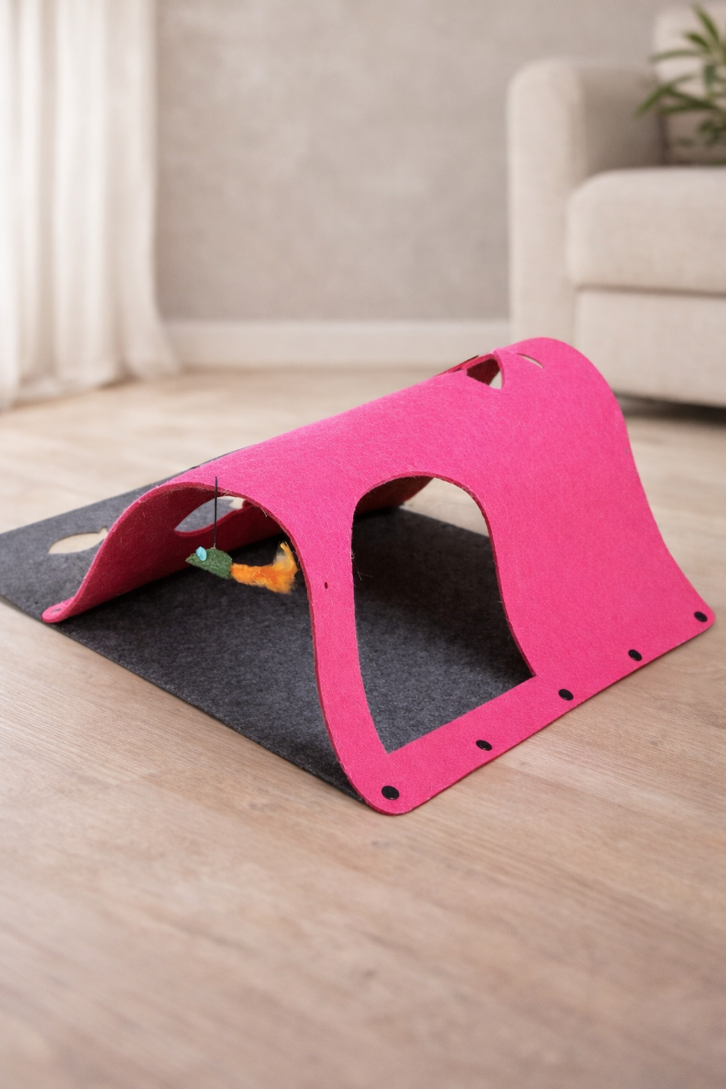 Tunnel modulare in feltro per gatti - rifugio e Gioco
