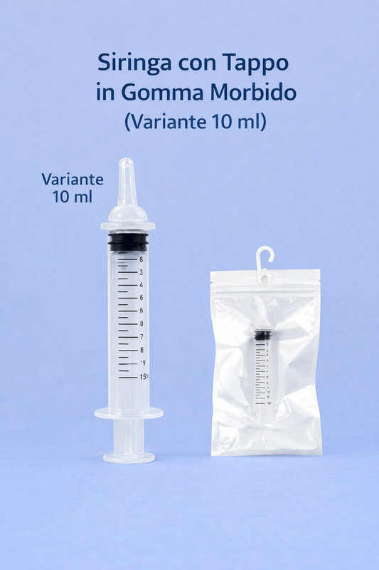Set siringa 10ml/12ml per gatti - Alimentazione neonati e somministrazione farmaci
