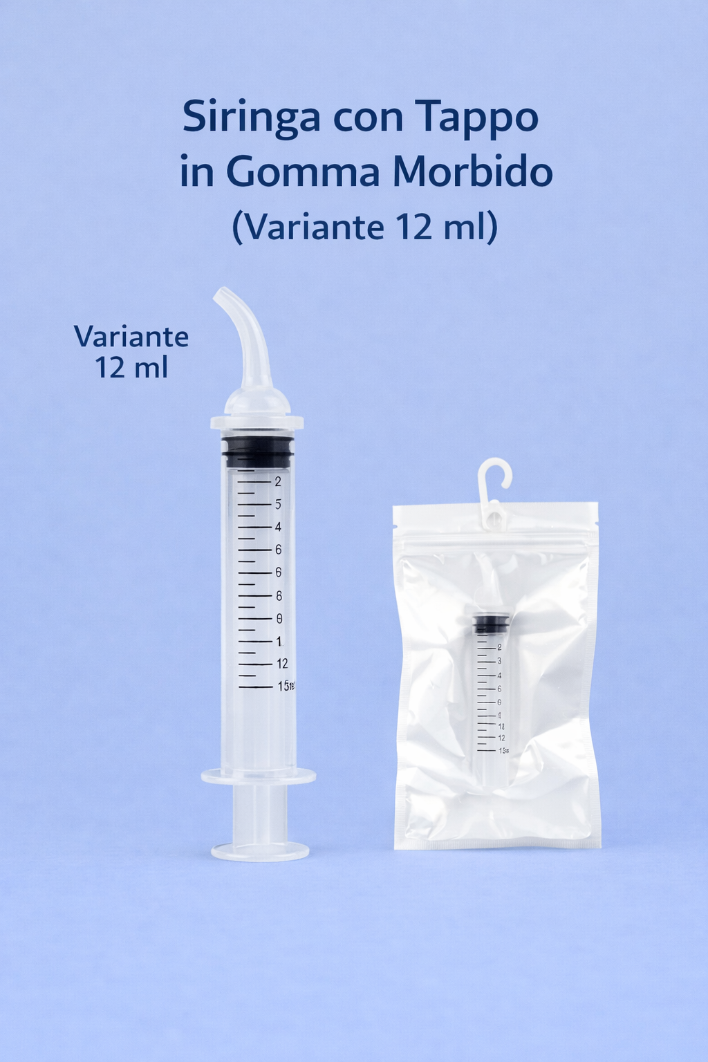 Set siringa 10ml/12ml per gatti - Alimentazione neonati e somministrazione farmaci