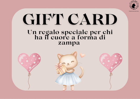 Gift card digitale amanti gatti - Buono regalo gattari