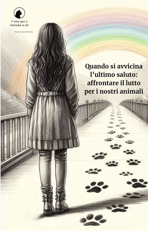 Oltre il ponte: affrontare il lutto per la perdita di un amico a quattro zampe – eBook di Simona Magri, 7 vite per 1 insieme a lei, guida empatica per superare il dolore della perdita felina, edizione italiana.