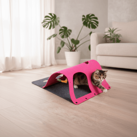 Tunnel rosa per gatti versione premium
